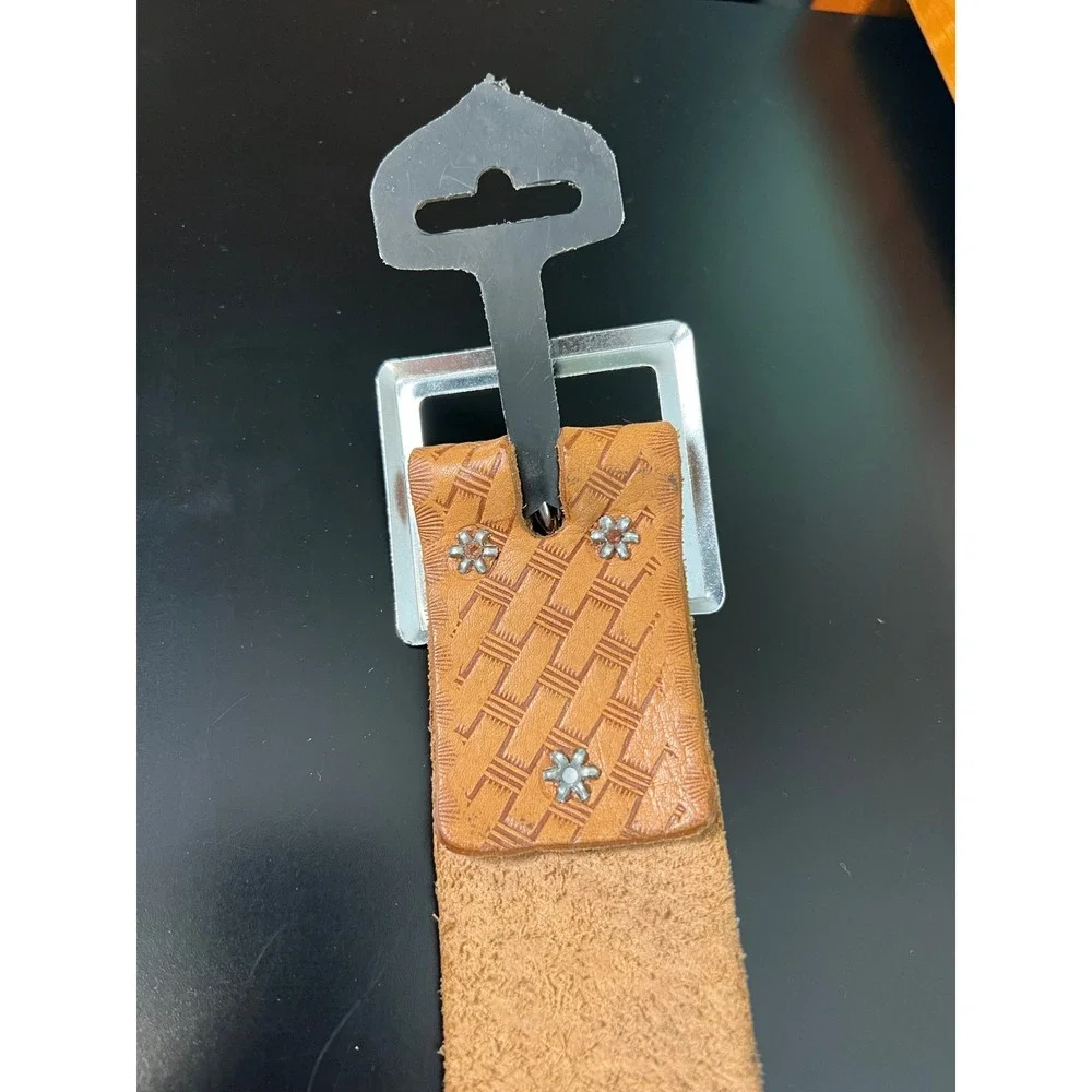 CLC Work Gear Tan Leather Basketweave Work Belt Top Grain Cowhide E4501 51 Inch‎